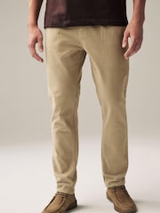 Neutral Brushed Cotton Soft Touch Chino Trousers - Image 5 of 10
