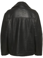 Soaked in Luxury Olicia Leather Biker Black Jacket - Image 6 of 6