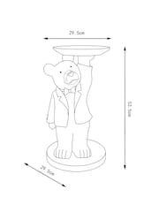 Black Butler Bear Resin Side Table - Image 6 of 6