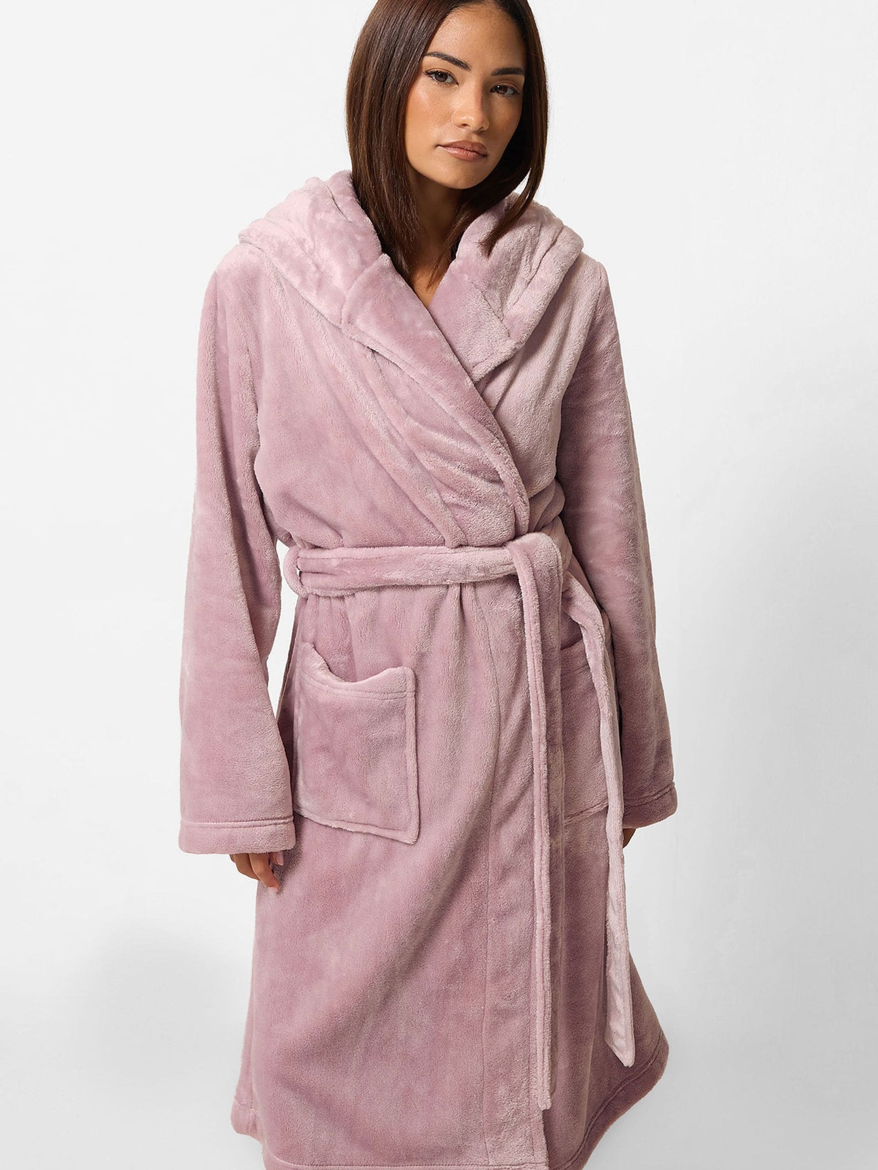 Pixiegirl Pink Petite Hooded Dressing Gown - Image 3