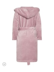 PixieGirl Petite Pink Super Luxe Regular Hooded Robe - Image 6 of 6