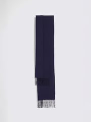 MOSS Blue Cashmere Blend Scarf - Image 1 of 2