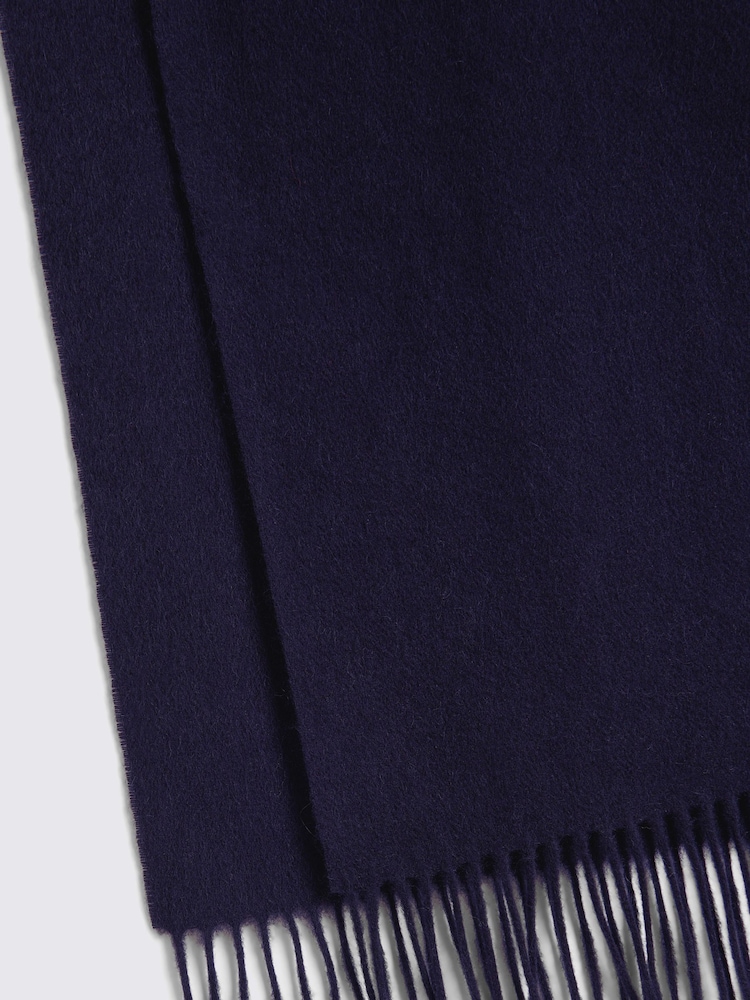 MOSS Blue Cashmere Blend Scarf - Image 2 of 2