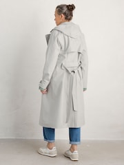 Gris - Seasalt Cornwall Penweathers Waterproof Trench 100% Cotton Coat - Imagen 3 de 6