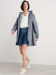 Seasalt Cornwall Blue Tall Seafaring Waterproof Coat - Image 2 of 5