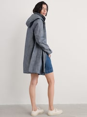 Seasalt Cornwall Blue Tall Seafaring Waterproof Coat - Image 3 of 5