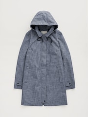 Seasalt Cornwall Blue Tall Seafaring Waterproof Coat - Image 4 of 5