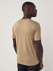 Stone Slim Fit 100% Cotton Essential Regular Crew Neck T-Shirt - Image 2 of 6