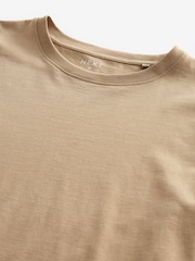 Stone Slim Fit 100% Cotton Essential Regular Crew Neck T-Shirt - Image 5 of 6