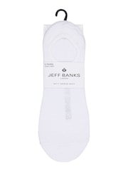 Jeff Banks White Super Low Cut Shoe Liners Socks 5 Pack - Image 3 of 5