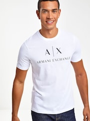 Armani Exchange Logo 100% Cotton T-Shirt - Image 1 of 5