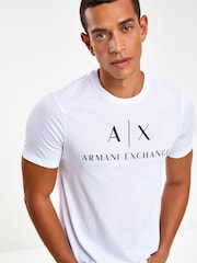 Armani Exchange Logo 100% Cotton T-Shirt - Image 3 of 5