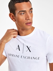 Armani Exchange Logo 100% Cotton T-Shirt - Image 4 of 5