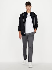 Alb - Tricou cu sigla Armani Exchange 100% bumbac - Imaginea 6 din 7