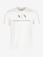 Alb - Tricou cu sigla Armani Exchange 100% bumbac - Imaginea 7 din 7