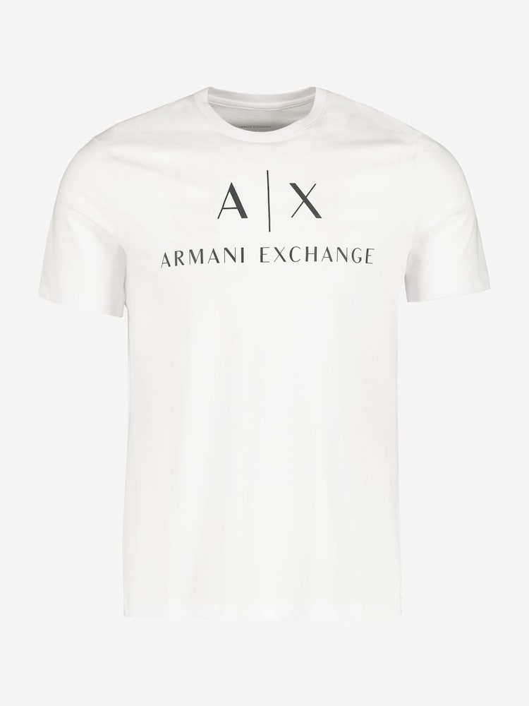 Alb - Tricou cu sigla Armani Exchange 100% bumbac - Imaginea 7 din 7