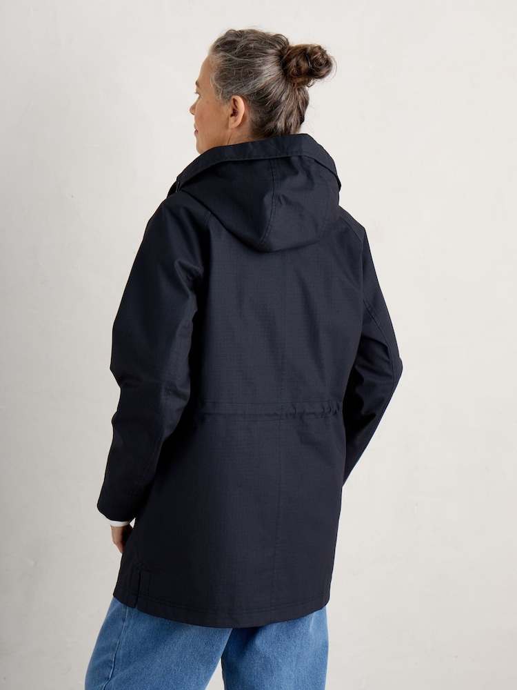 Seasalt Cornwall Blue Fulmar Coat - Image 2 of 5 Seasalt Cornwall Blue Fulmar Coat - Image 2 of 5