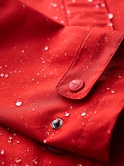 Seasalt Cornwall Red 100% Cotton Cloudburst Waterproof Trench Coat - Image 7 of 7