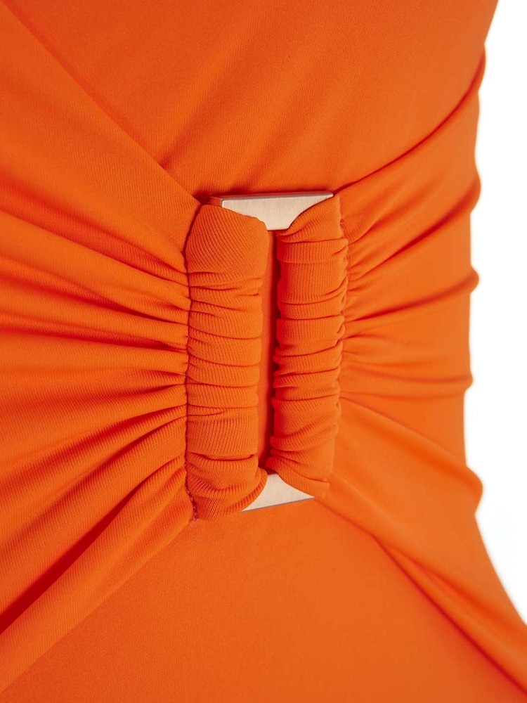 Mint Velvet Orange Tummy Control Plunge Swimsuit - Image 2 of 3
