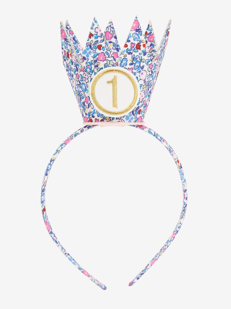 JoJo Maman Bébé Ditsy Birthday Crown Headband - Image 2 of 3