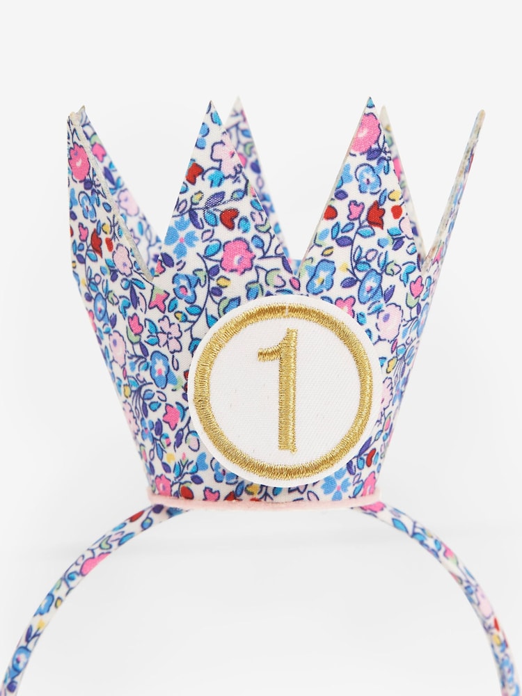 JoJo Maman Bébé Ditsy Birthday Crown Headband - Image 3 of 3
