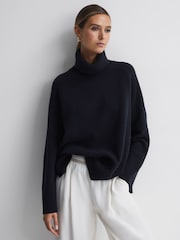 Reiss Edina Wool-Cashmere Roll-Neck Jumper - Image 1 of 8