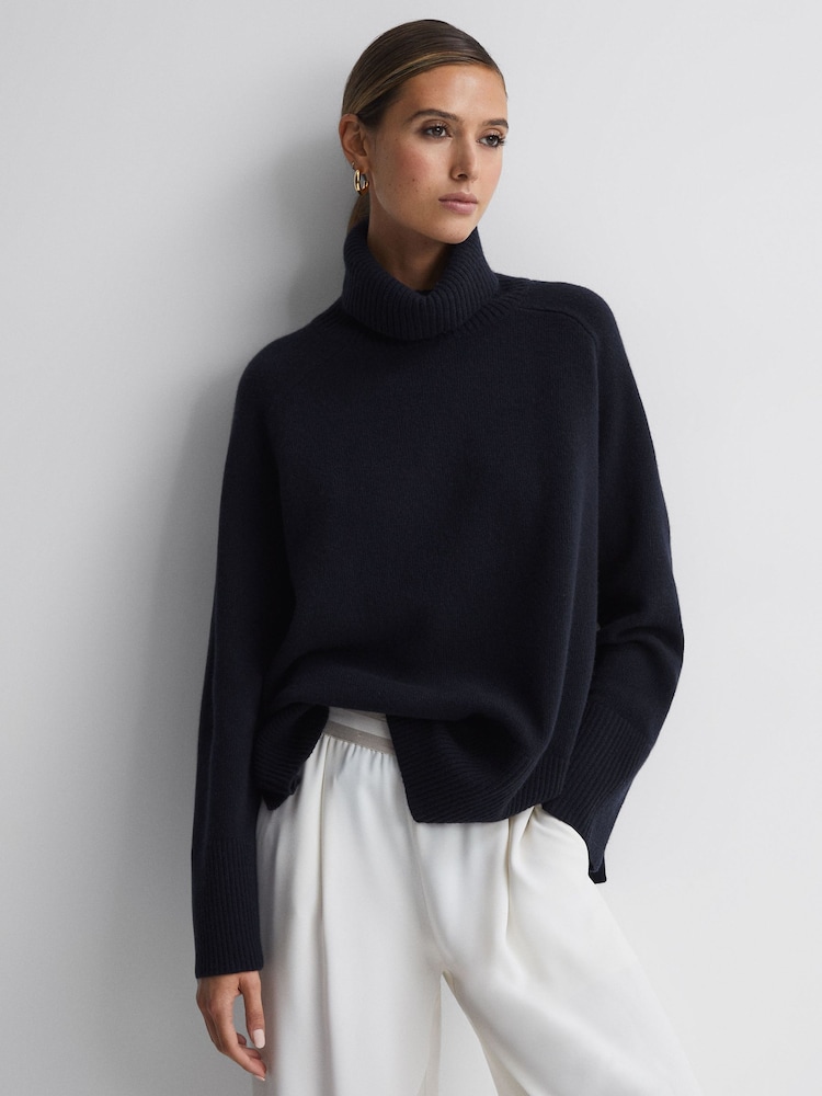 Reiss Edina Wool-Cashmere Roll-Neck Jumper - Image 1 of 8