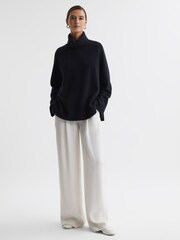 Reiss Edina Wool-Cashmere Roll-Neck Jumper - Image 7 of 8