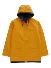 Seasalt Cornwall Yellow The Reversible Waterproof Raincoat - Image 4 of 5