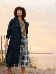 Azul - Seasalt Cornwall Penweathers Waterproof Trench 100% Cotton Coat - Imagen 2 de 7