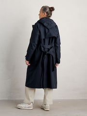 Azul - Seasalt Cornwall Penweathers Waterproof Trench 100% Cotton Coat - Imagen 5 de 7