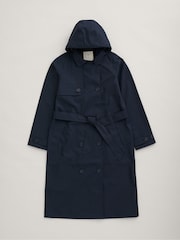 Azul - Seasalt Cornwall Penweathers Waterproof Trench 100% Cotton Coat - Imagen 6 de 7
