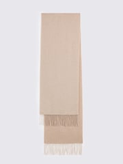 MOSS Light Brown Cashmere Blend Scarf - Image 1 of 2