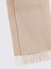 MOSS Light Brown Cashmere Blend Scarf - Image 2 of 2