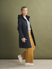 Seasalt Cornwall Blue Petite Coverack Waterproof Coat - Image 1 of 6