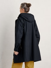 Seasalt Cornwall Blue Petite Coverack Waterproof Coat - Image 4 of 6