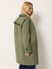 M&Co Green Collared Trench Coat - Image 3 of 6