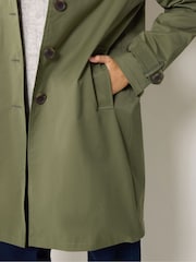 M&Co Green Collared Trench Coat - Image 4 of 6