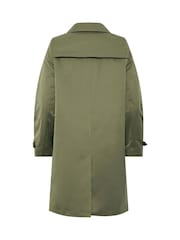 M&Co Green Collared Trench Coat - Image 6 of 6