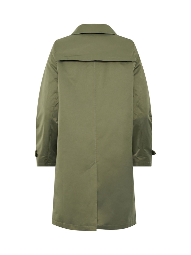M&Co Green Collared Trench Coat - Image 6 of 6
