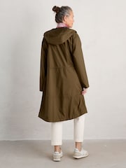 Seasalt Cornwall Green Mistborne Packable Coat - Image 2 of 6
