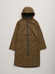 Seasalt Cornwall Green Mistborne Packable Coat - Image 5 of 6