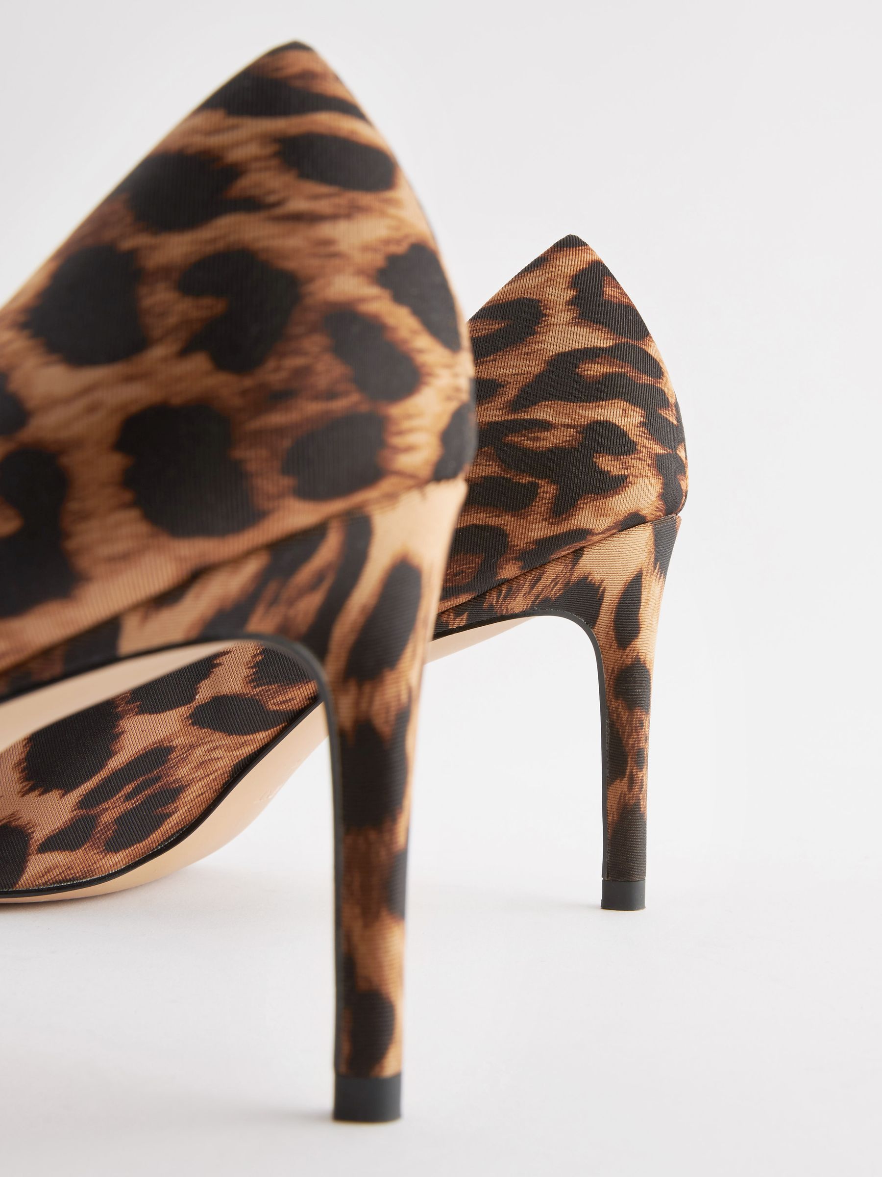 Buy Animal Print Regular Wide Fit Forever Comfort Point Toe Mid Heel Court Shoes from Next Germany