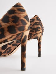 Animal Print Regular/Wide Fit Forever Comfort® Point Toe Mid Heel Court Shoes - Image 7 of 8