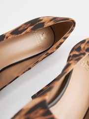 Animal Print Regular/Wide Fit Forever Comfort® Point Toe Mid Heel Court Shoes - Image 8 of 8