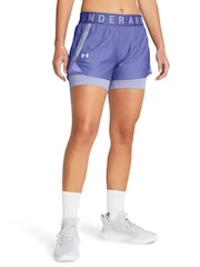 Under Armour Blue 2-In-1 Shorts - Image 1 of 4