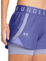 Under Armour Blue 2-In-1 Shorts - Image 4 of 4