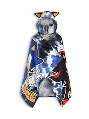 Vanilla Underground Black Sonic The Hedgehog Poncho Towel - Image 1 of 6