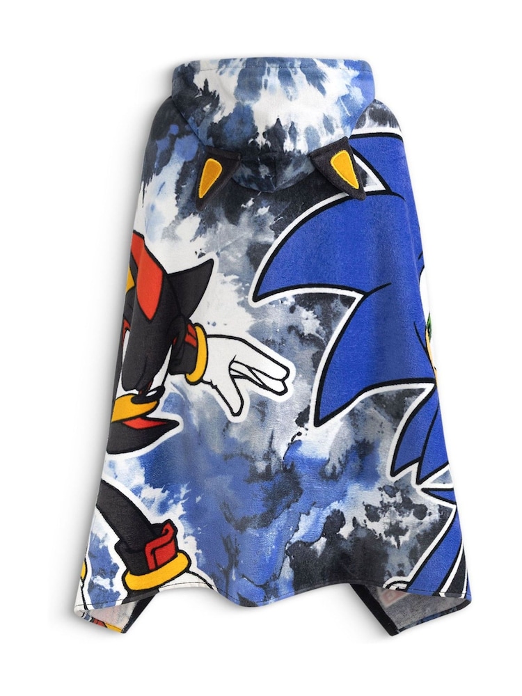 Vanilla Underground Black Sonic The Hedgehog Poncho Towel - Image 2 of 6