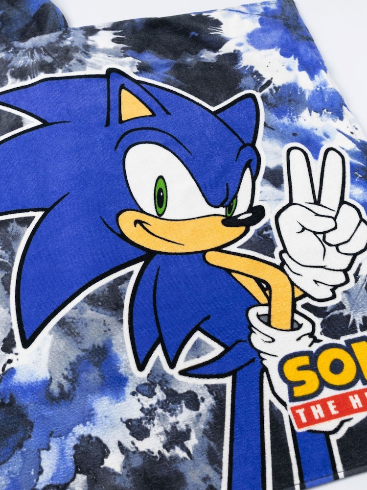 Vanilla Underground Black Sonic The Hedgehog Poncho Towel - Image 6 of 6